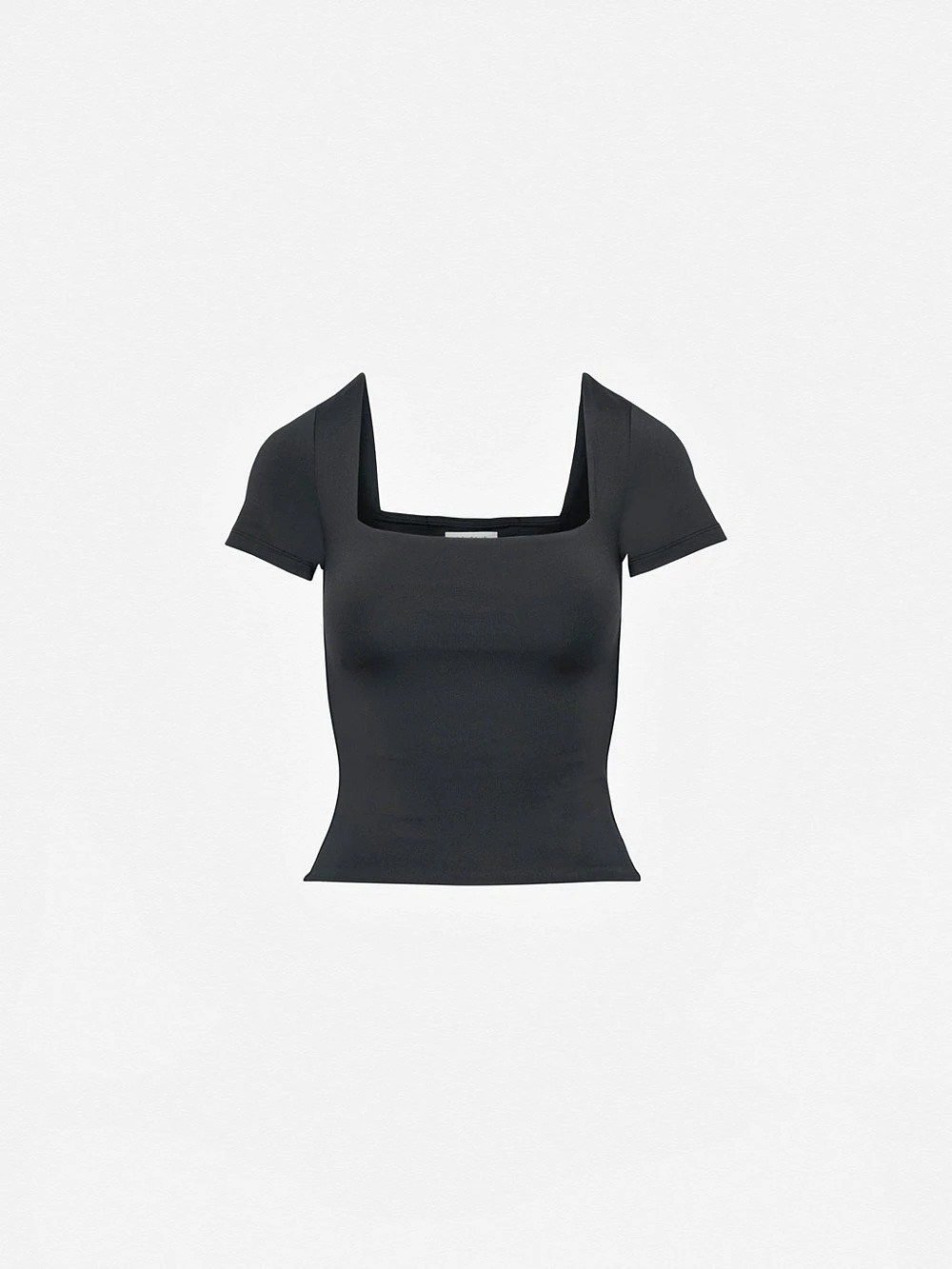 Aritzia Babaton Contour Squareneck Black Shirt 2XS